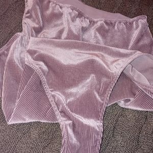 Out From Under Ribbed One Shoulder Thong Bodysuit